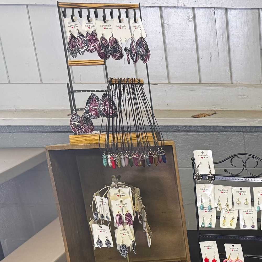 Handcrafted Faux Leather Earrings